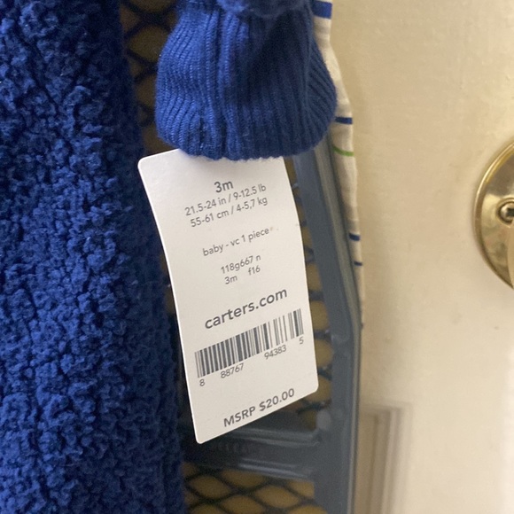 Carter’s 3 month weathered 1 piece body suit. - Picture 2 of 3